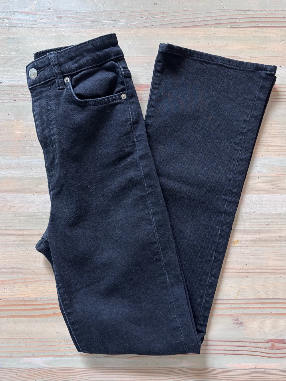 Lovers + Friends Greyson Ultra High Rise Slim Boot Black Jeans
